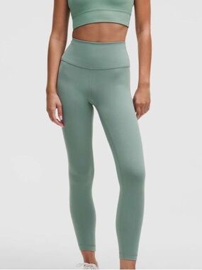 Lululemon 0 Wunder Train 25” Crater Blue CRBU High Rise Leggings Tights Pants